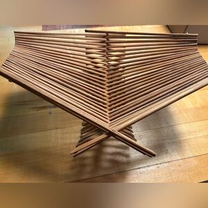 Wooden large chopstick basket